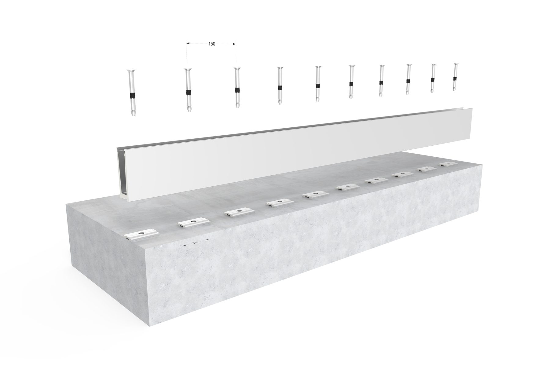 METHODO RAILING · Crystal View Plus — визуализация на профила — Cortizo