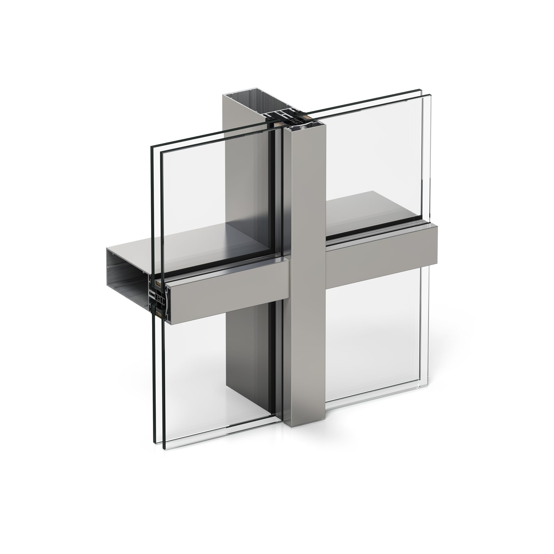 METHODO GLAZED SURFACES · Optimal 52 — визуализация на профила — Cortizo
