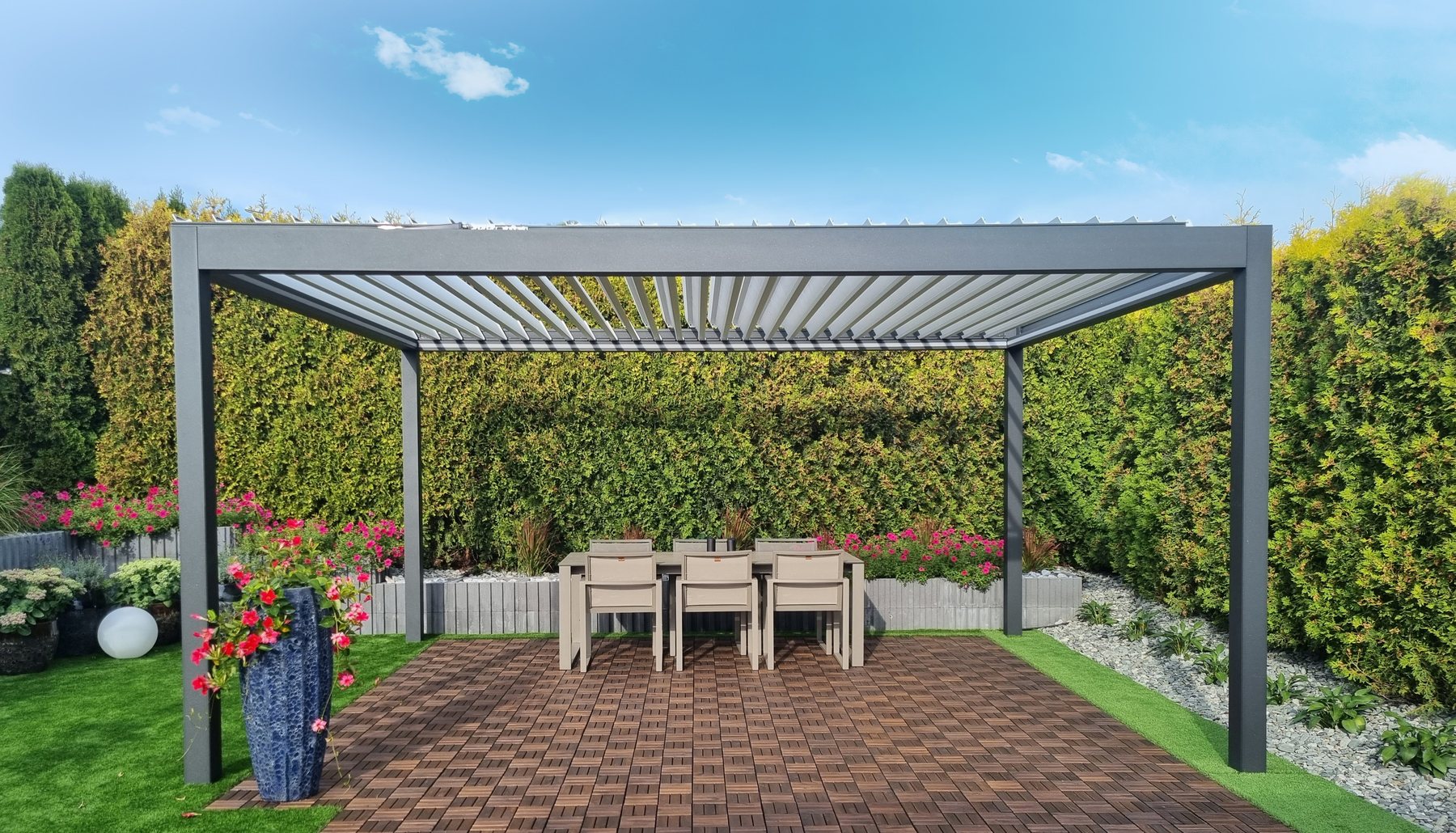 METHODO SOLAR · Pergolas · NUUN ECO — изображение от каталога METHODO LINE — Технически каталог METHODO LINE 2026